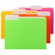 Colored File Folders with Single-Ply Tab